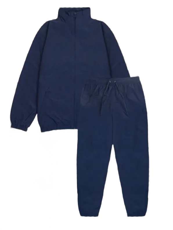 Clean, folded performance activewear and athletic gym clothes